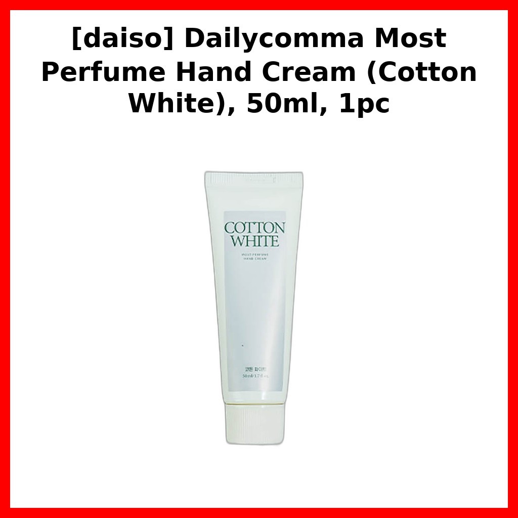 [daiso] Dailycomma Most Perfume Hand Cream (Cotton White), 50ml, 1pc / Kem tay Hàn Quốc / Hương bông