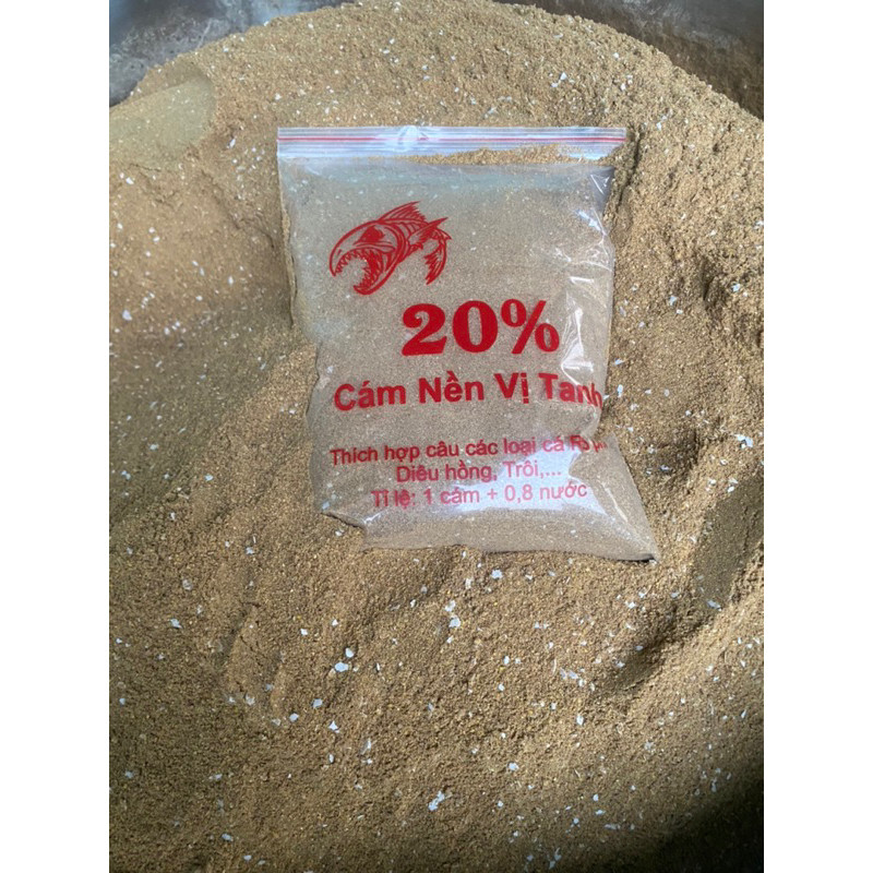 (Hàng loại 1 )  [Giá Rẻ] Cám nền 1000g thơm tanh 20% đạm  vs 40% đạm câu rô phi, chép, trôi VN - SPD