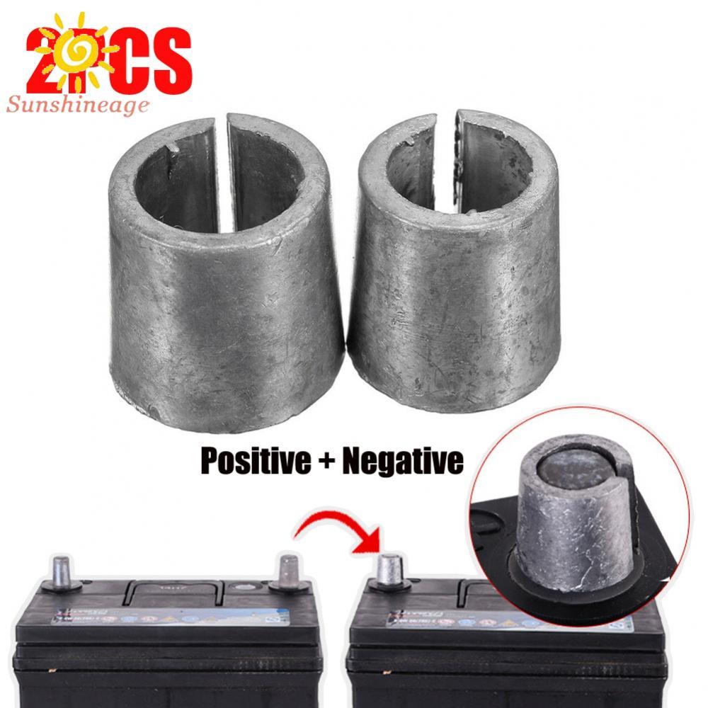 【SUNAGE】2X Battery Post Adaptors Sleeves Car 18mm Post Length 2pcs/Set Accessories / New【HOT Fashion