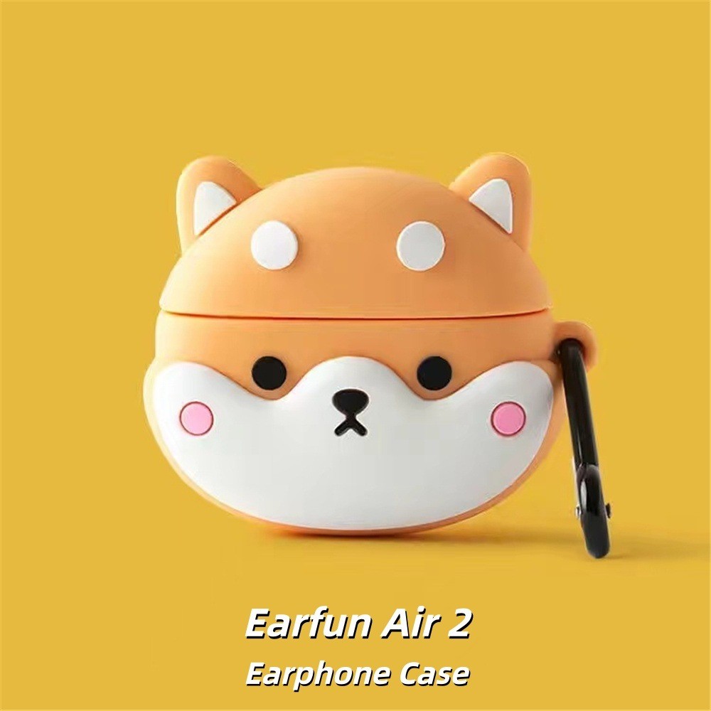 Dành Cho Earfun Air 2 Vỏ Silicon Mềm Hoạt Hình Thú Vị Vỏ Tai Nghe