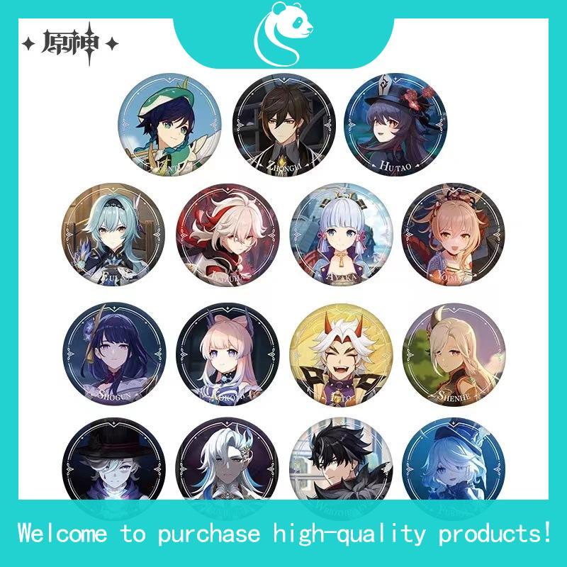 [Có sẵn] Huy hiệu/badge quan chấp hành Fatui Childe/Arlecchino/Dottore/Pantalone Official Genshin Im