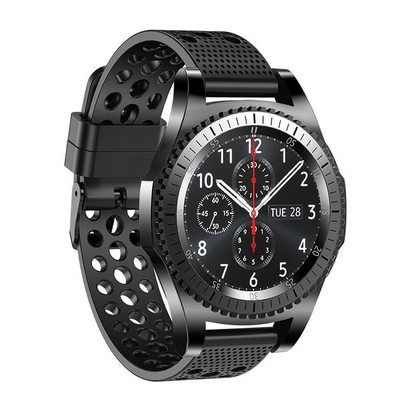 Dây đeo đồng hồ Samsung galaxy watch3 Silicone gearS3 / S2 Thoáng khí Active 1 / 2 Thế hệ thay thế t