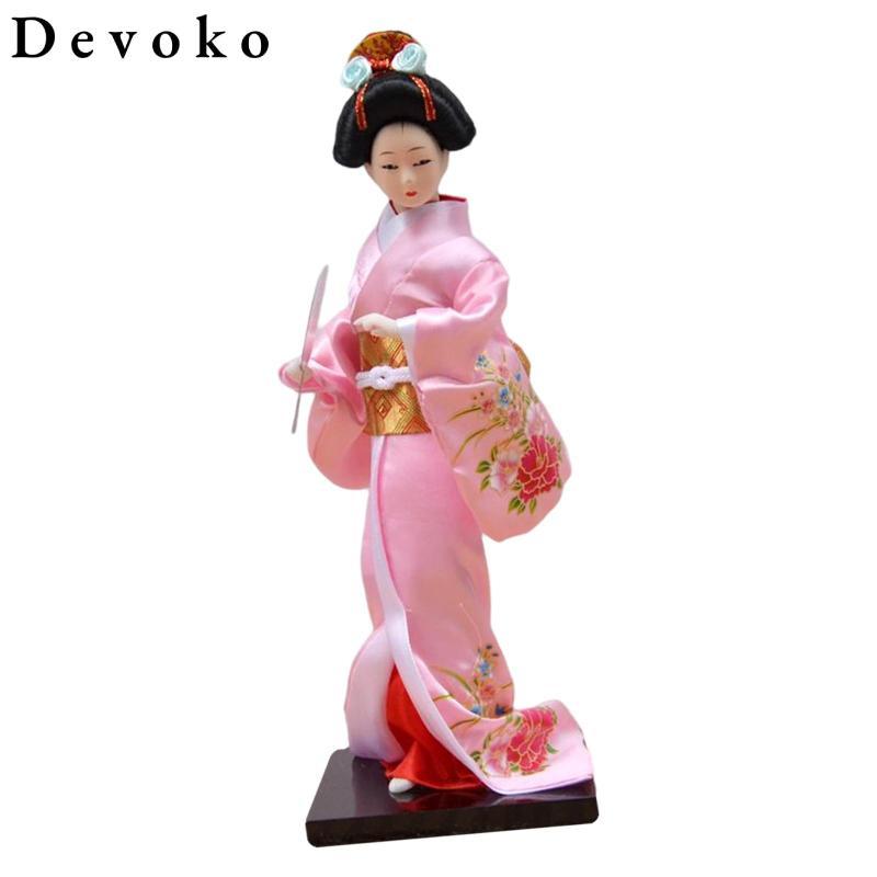 Devoko 11 "Nhật Bản Kimono Geisha Châu Á Geisha Humanoid Girl Tượng Thanh Trang Trí