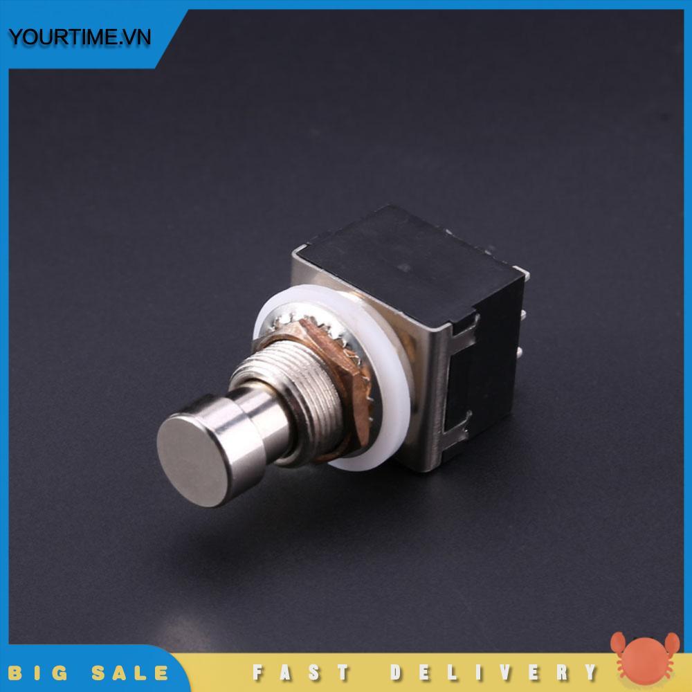 [Yourtime.vn] 3PDT 9pin Nút Nhấn Chân FR DIY Guitar Effect Pedal Stomp