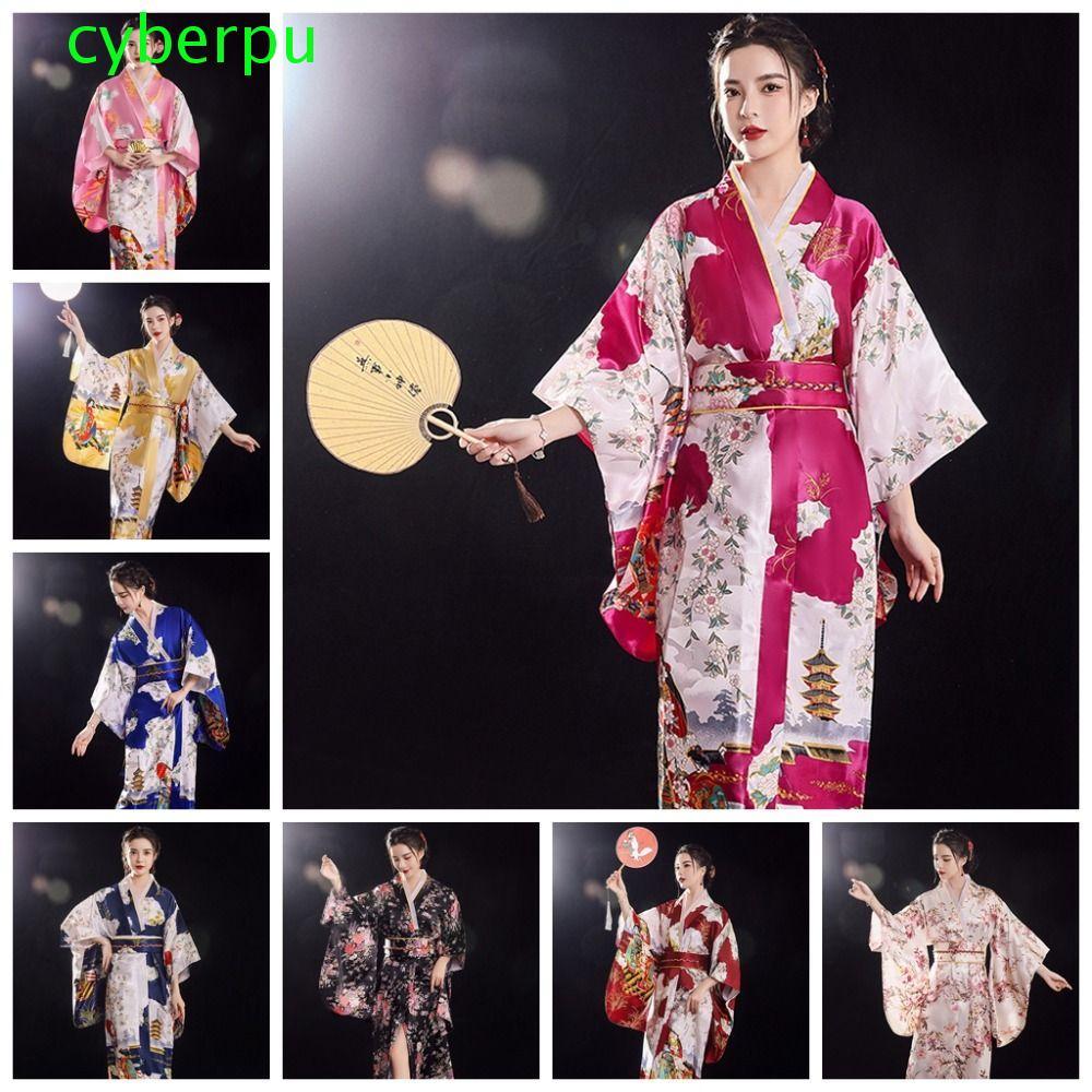 CYBERPULSE Sakura Girl kimono Dress, Trang phục hóa trang phong cách Nhật Bản kimono truyền thống Nh