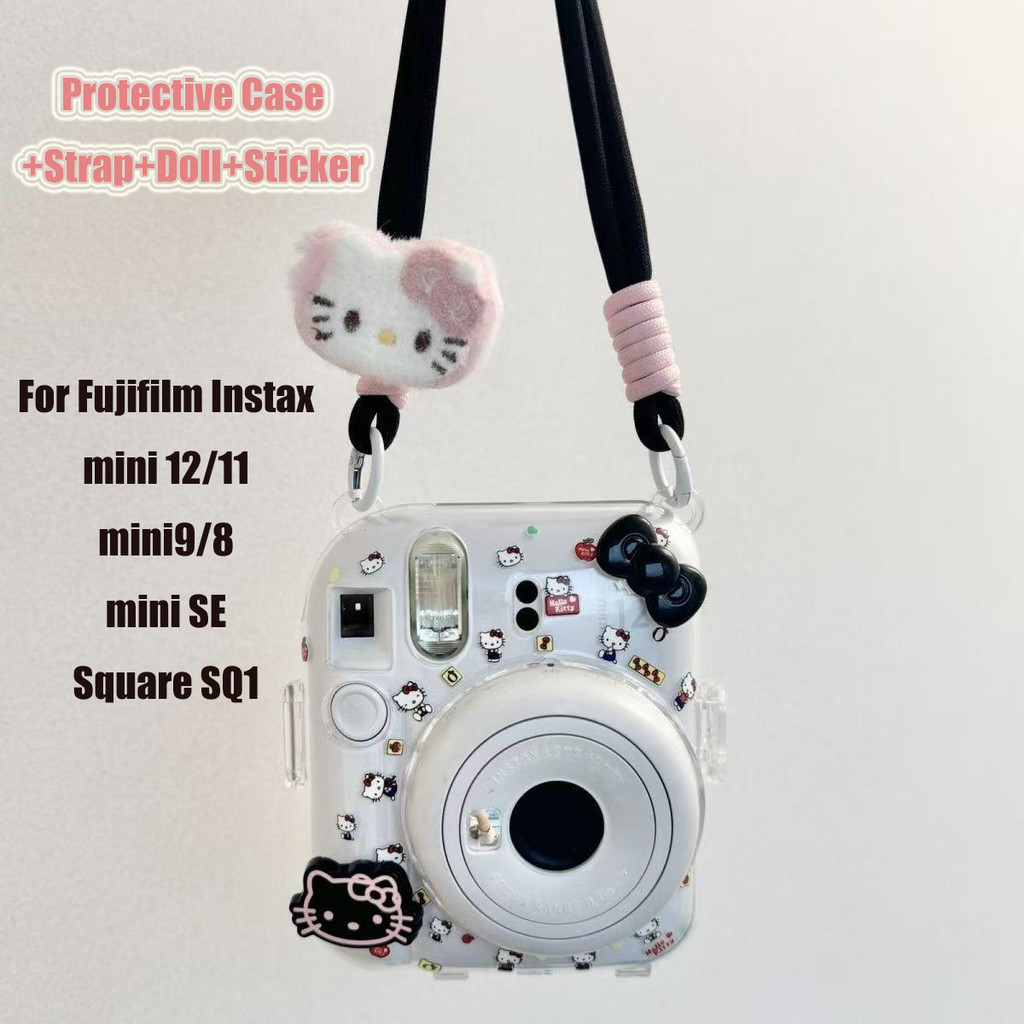 Ốp Bảo Vệ Camera Hello Kitty Cho Instax Mini 12 / Mini 11 / Mini SE / Mini8 / Mini9 / Vuông SQ1 Ốp L