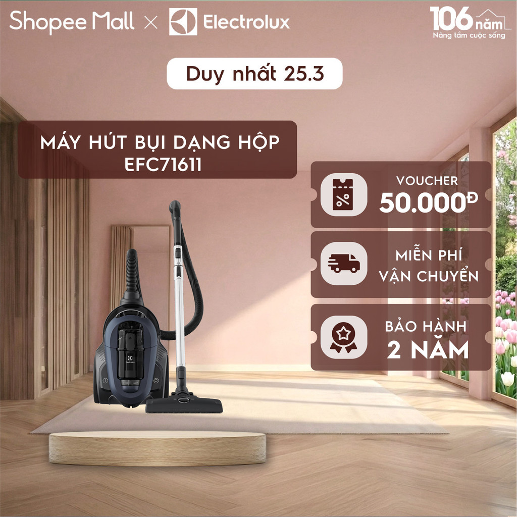 Máy hút bụi Electrolux UltimateHome 700 2000W - EFC71611-Làm sạch tối ưu