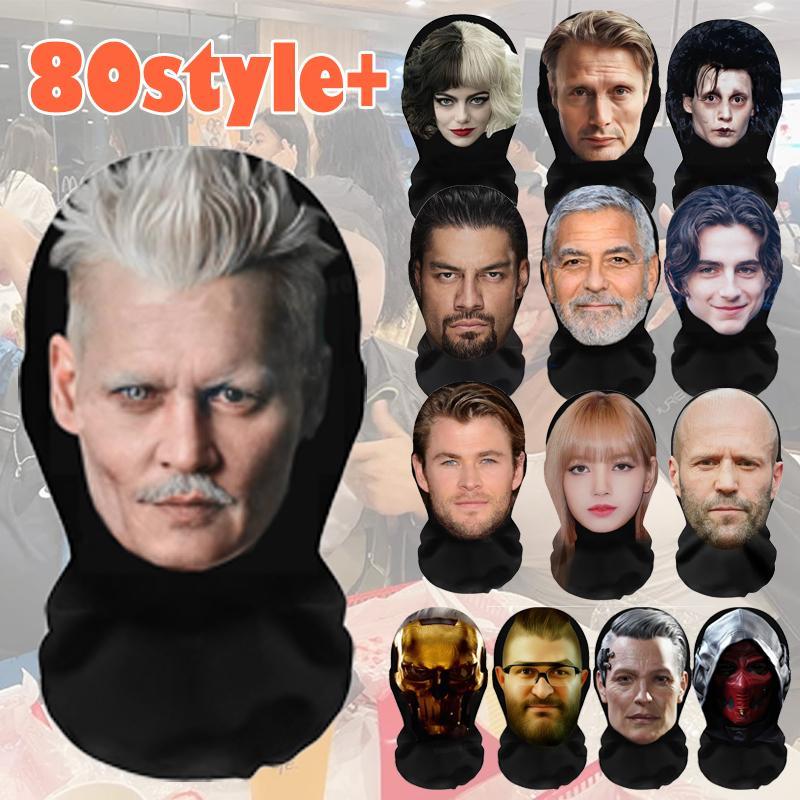 3D Ngộ nghĩnh Balaclava Mr Bean Brad Pitt Johnny Depp Jason Statham Mặt nạ Sáng Tạo Ngộ nghĩnh Cospl