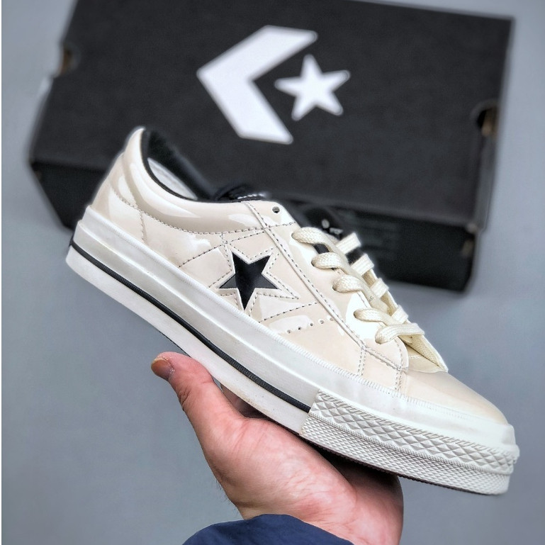 Giày trượt ván thông thường Converse One Star Pro da trắng đen cổ thấp