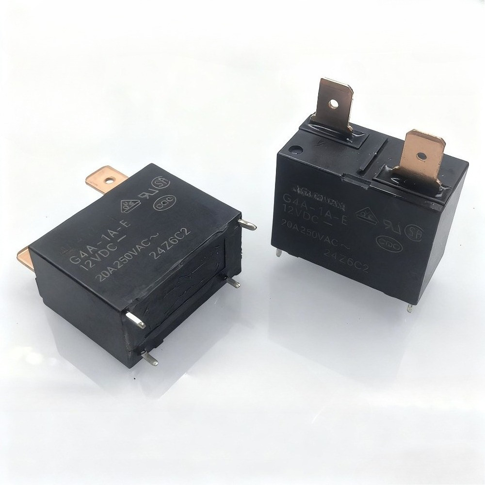 2 Chiếc Rơ Le Nguồn G4A-1A-E-12VDC 4 PIN 4pin 20A Điều Hòa Không Khí Thiết Bị Gia Dụng