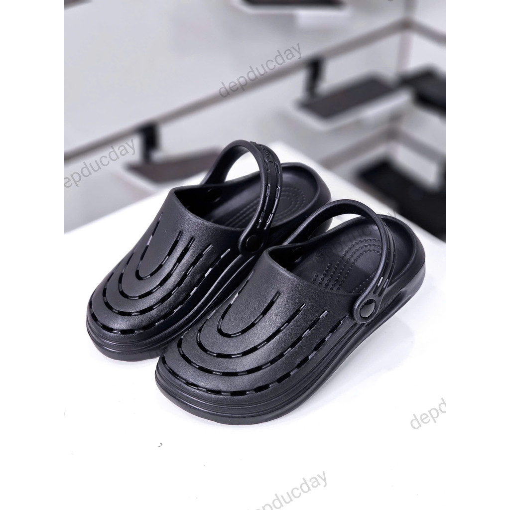 [CHÍNH HÃNG ] NE23 Sục Nesty size trẻ em , đế bám chống trơn trượt , nhẹ êm màu đen