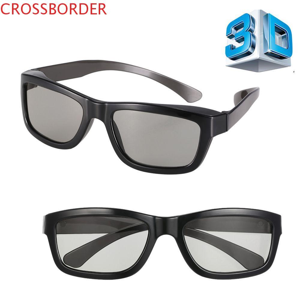 CROSSBORDER 3D Kính Nhựa Máy Chiếu Tròn Phim 3D Game DVD Tầm Nhìn 3D