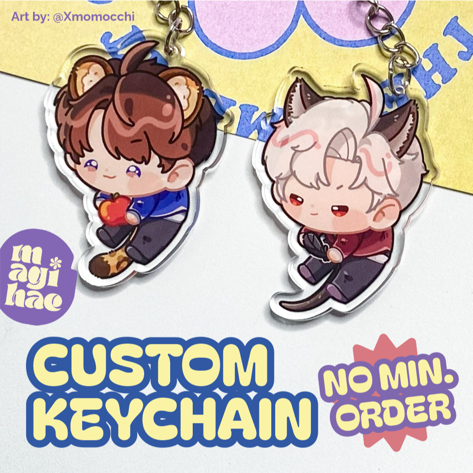 Custom Keychain Acrylic | Custom Gantungan Kunci Akrilik