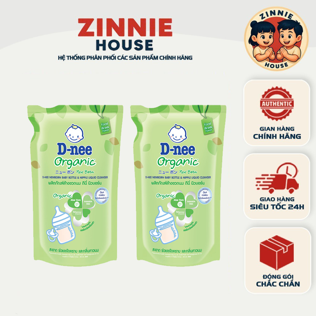 [CHÍNH HÃNG] Nước Rửa Bình Sữa Dnee Thái Lan Túi 550ml – Làm Sạch Dịu Nhẹ, An Toàn Cho Bé