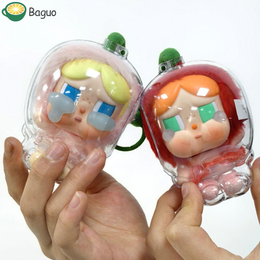 TÚIUO 1 Cặp Vỏ Bảo Vệ Cherry Crybaby, Dây Silicon Nhỏ Cherry Crybaby Doll Túi Bảo Quản, Mặt Dây Chuy