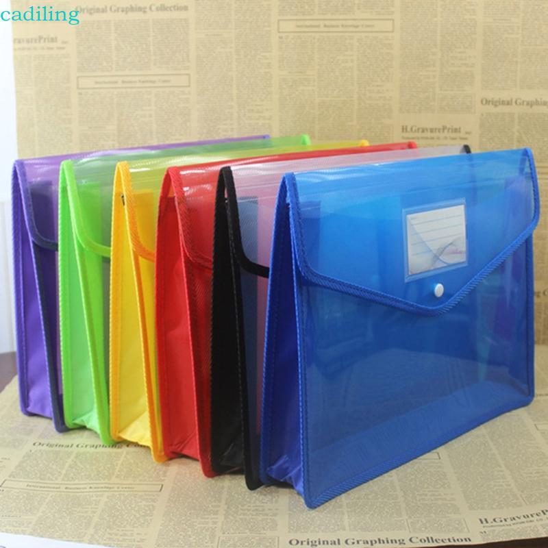 A4 B4 Transparent Document Storage Organizer Three-Dimensional Plastic File Bag