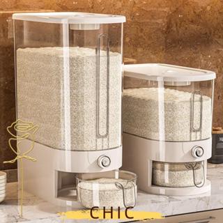 Hộp đựng gạo CHIC, Hộp kín gạo chống ẩm chống côn trùng, Hộp đựng thức ăn kín 5 / 10KG