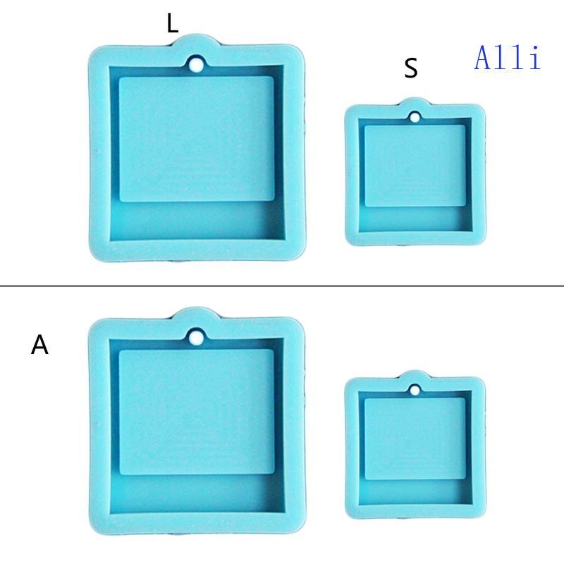 Creative Photo Frame Keychain Epoxy Resin Mold Handmade Pendants Silicone Mo