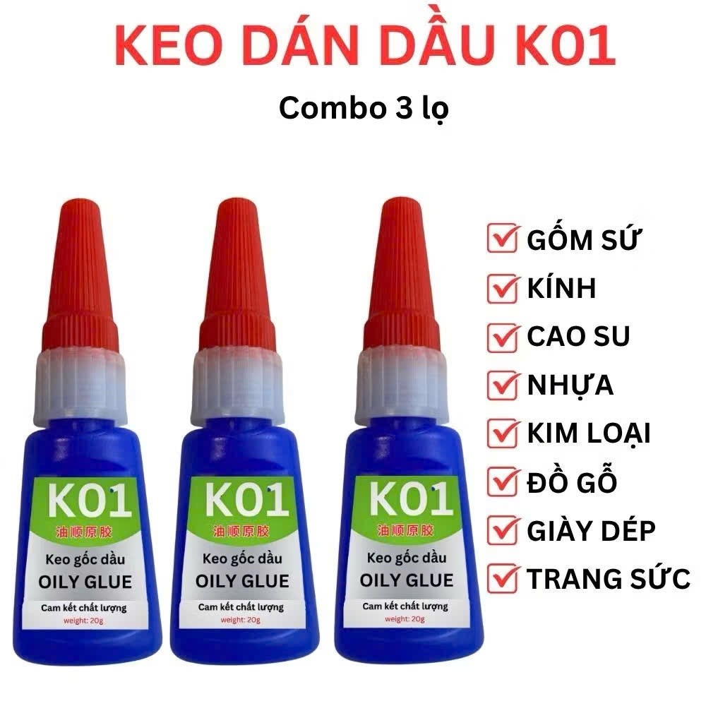 Keo Dán Đa Năng OILY GLUE Siêu Dính Cho Mọi Chất Liệu