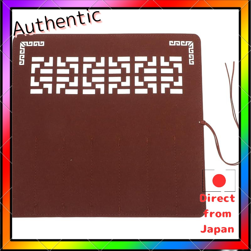 NUOBESTY Calligraphy Brush Case Made of Felt Lightweight Multiple Brush Storage 14×13 Inches Brush H