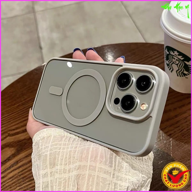 Ốp Lưng acrylic từ tính lỗ lớn IPHONE 16/ IP 16 Pro/ IP 16 Plus/ IP 16 E/ IP 16 ProMax.... lưng tron