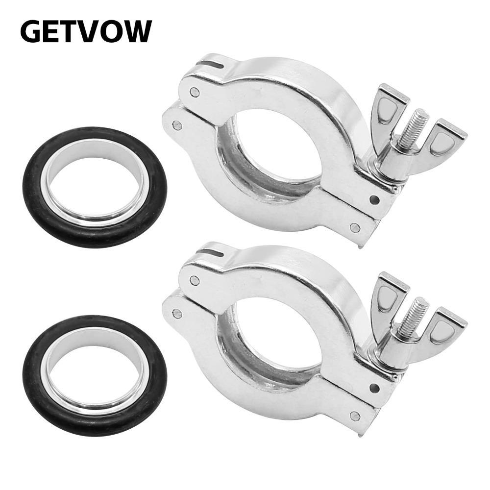 Kẹp nhôm GETVOW KF25, Vòng định tâm bằng nhôm O TYPE bằng cao su, Dụng cụ kẹp bản lề cánh đen bạc KF