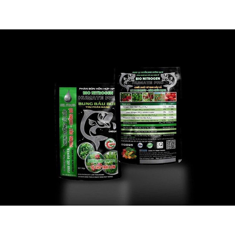 Bung Bầu Búp - BIO NITROGEN HUMATE PRO (gói 50ml) - FNANO
