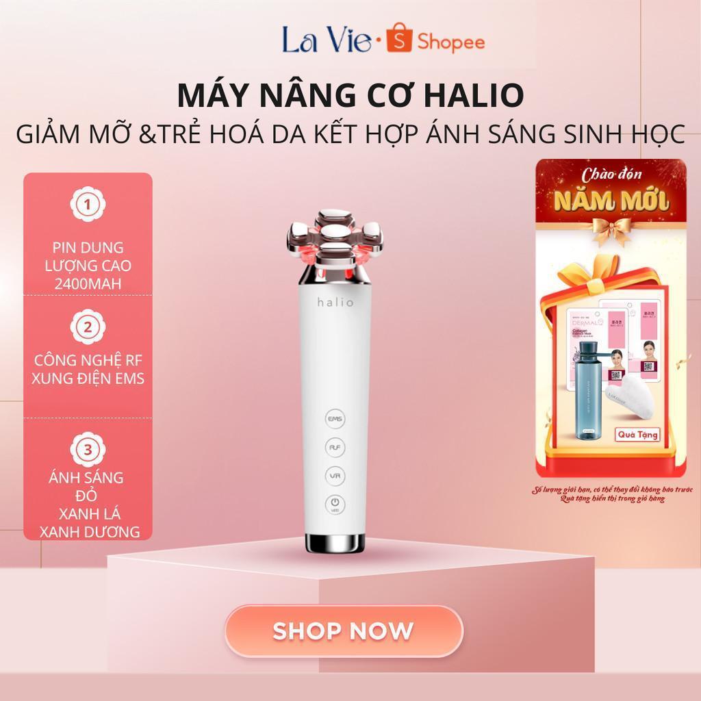 Máy Nâng Cơ, Giảm Mỡ Mặt & Trẻ Hoá Da Kết Hợp Ánh Sáng Sinh Học Halio RevitaWave Skin Rejuvenator |B