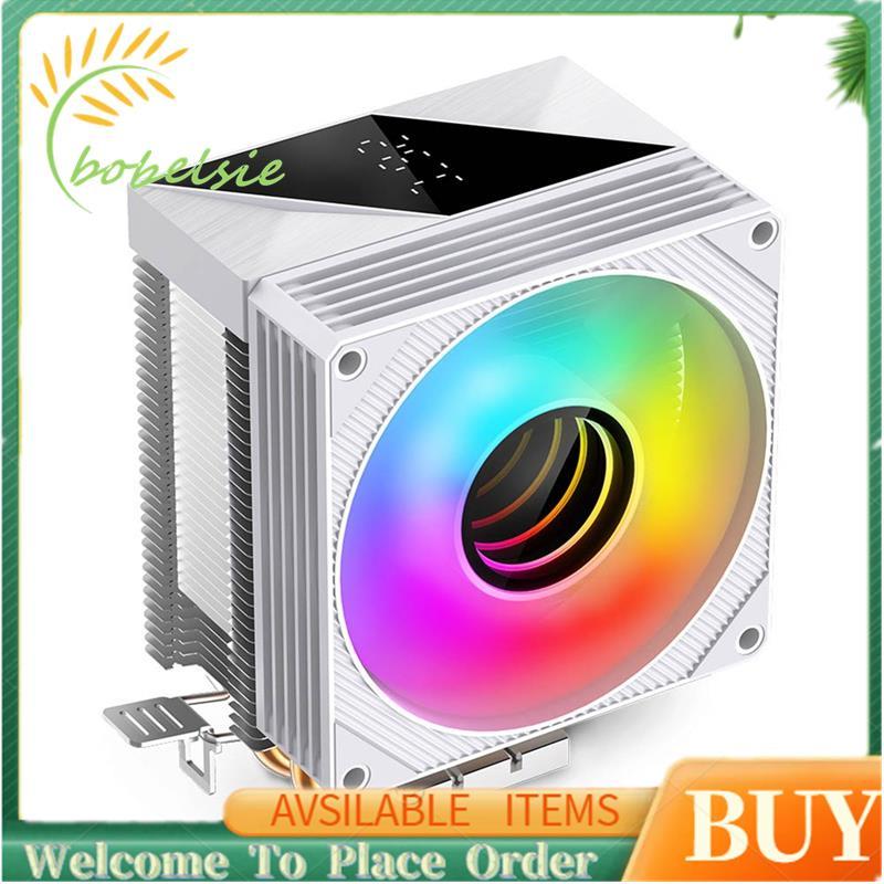KF200 CPU Cooler ARGB Quạt yên tĩnh 2 Ống nhiệt Bộ tản nhiệt không khí cho LGA1700 1200 115X AM4 AM5