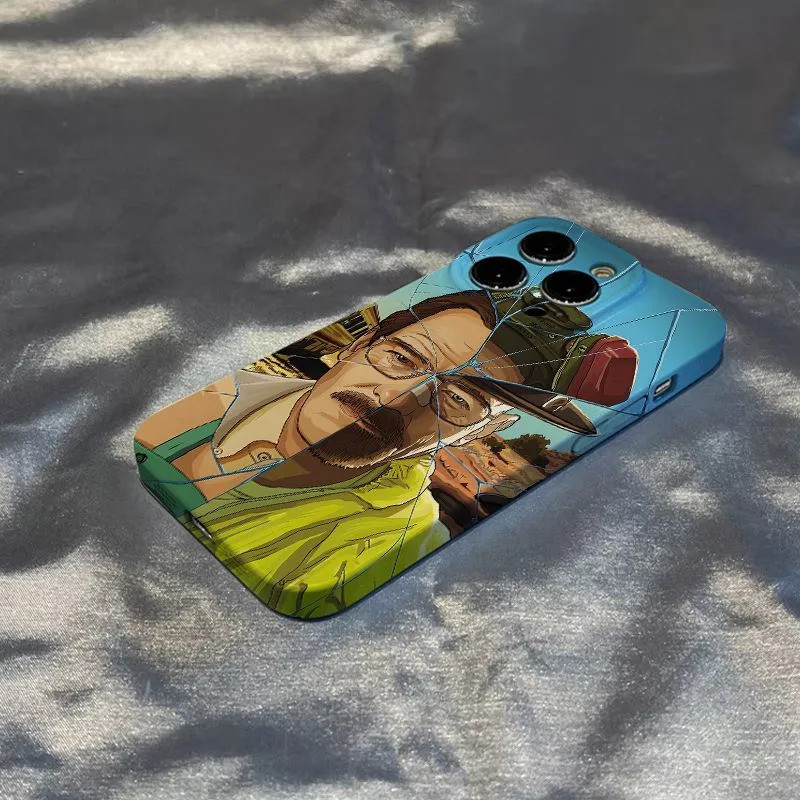 Ốp Cứng Nhựa Bao Gồm Tất Cả Ốp Điện Thoại Chống Vân Tay Heisenburg Trắng Cũ Sáng Tạo Thích Hợp Cho i