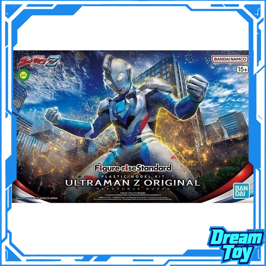 Bandai FRS Ultraman Z Original – Bộ mô hình lắp ráp | Áo giáp màu xanh bạc | Chi tiết về anh hùng th