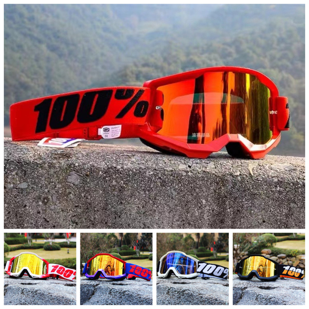 100% Accuri Motocross Kính UV400 Kính Xe Máy MTB Mũ Bảo Hiểm Kính Nam Nữ Moto Off-road Thể Thao Sắc 