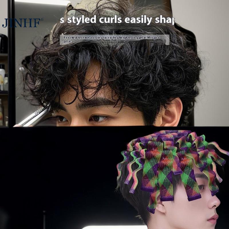 JINHF 18 / 28 Cái Magic Heatless Water Wave Hair Curler Họa Tiết Tự Động Cán Thanh Tạo Kiểu Tóc Sóng
