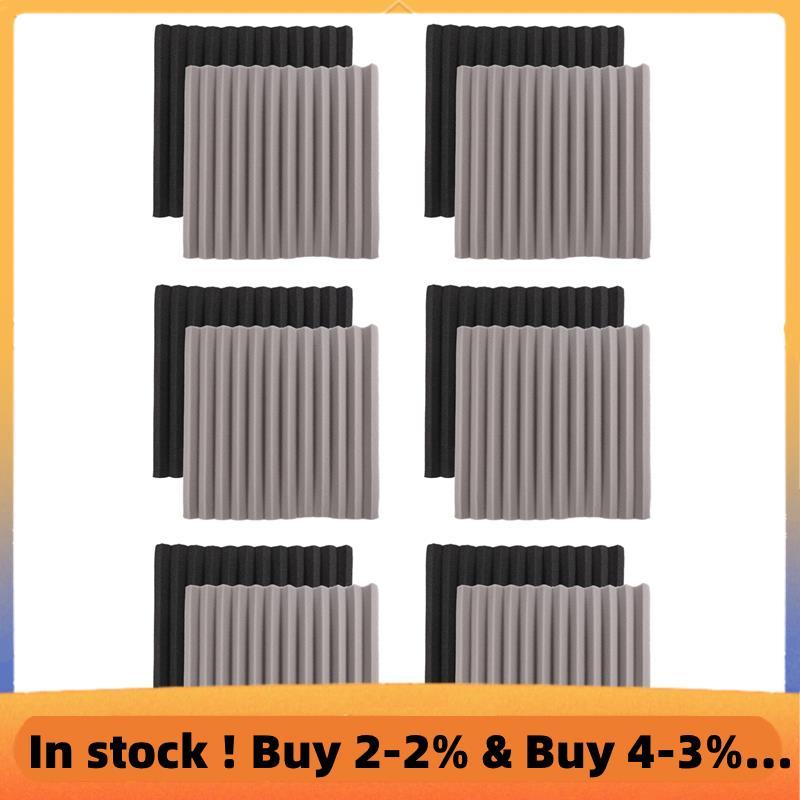 12 Chiếc Acoustic Foam Board, Studio Wedge Tile, Acoustic Foam Cách Âm Pyramid Studio Treatment Wall