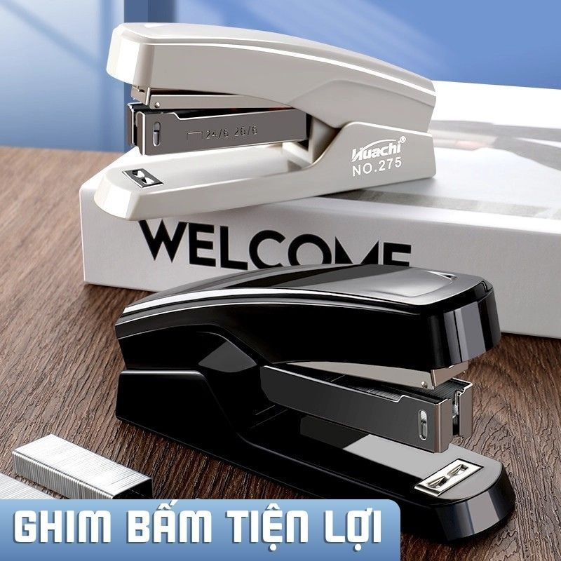 Ghim bấm dập ghim văn phòng loại 30 trang, màu pastel dễ thương, kích thước mini nhỏ gọn tiện lợi cho mọi người