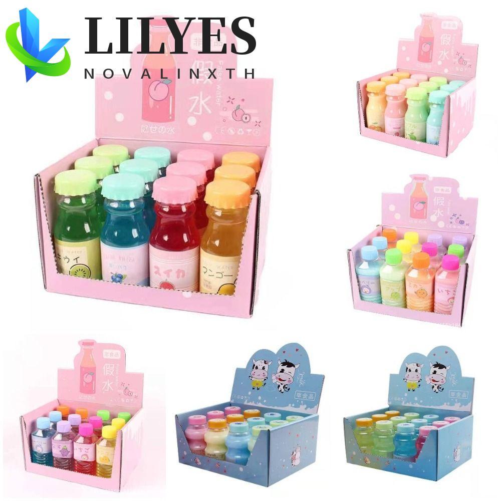 LILYES Clear Slime Kit, Crystal Slime Clear Slime Scent Crystal Slime, Soft Jelly Clay Pure Fake Wat