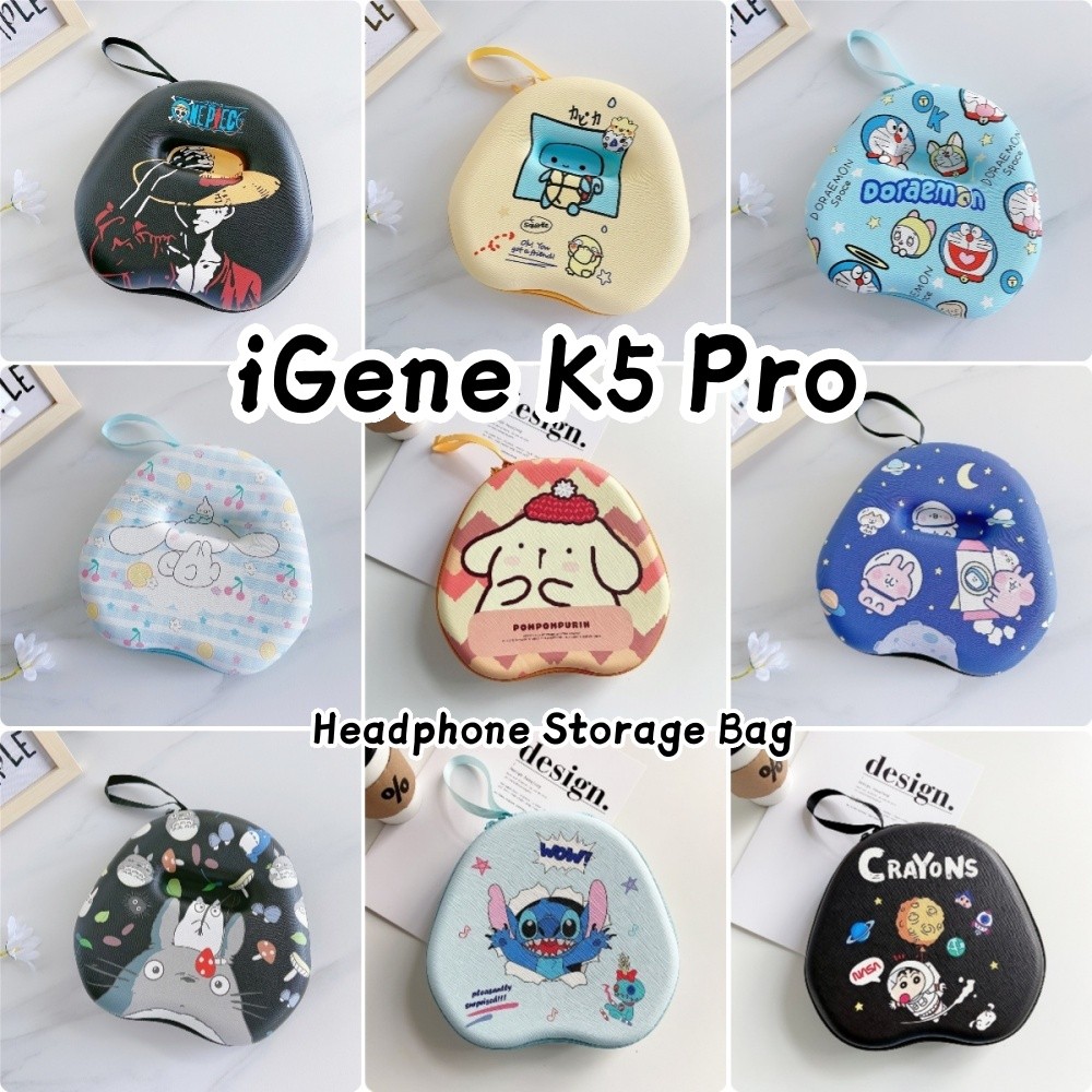 [Còn hàng] Dành cho hộp đựng tai nghe iGene K5 Pro Phim hoạt hình đổi mới Series Earpads Túi lưu trữ