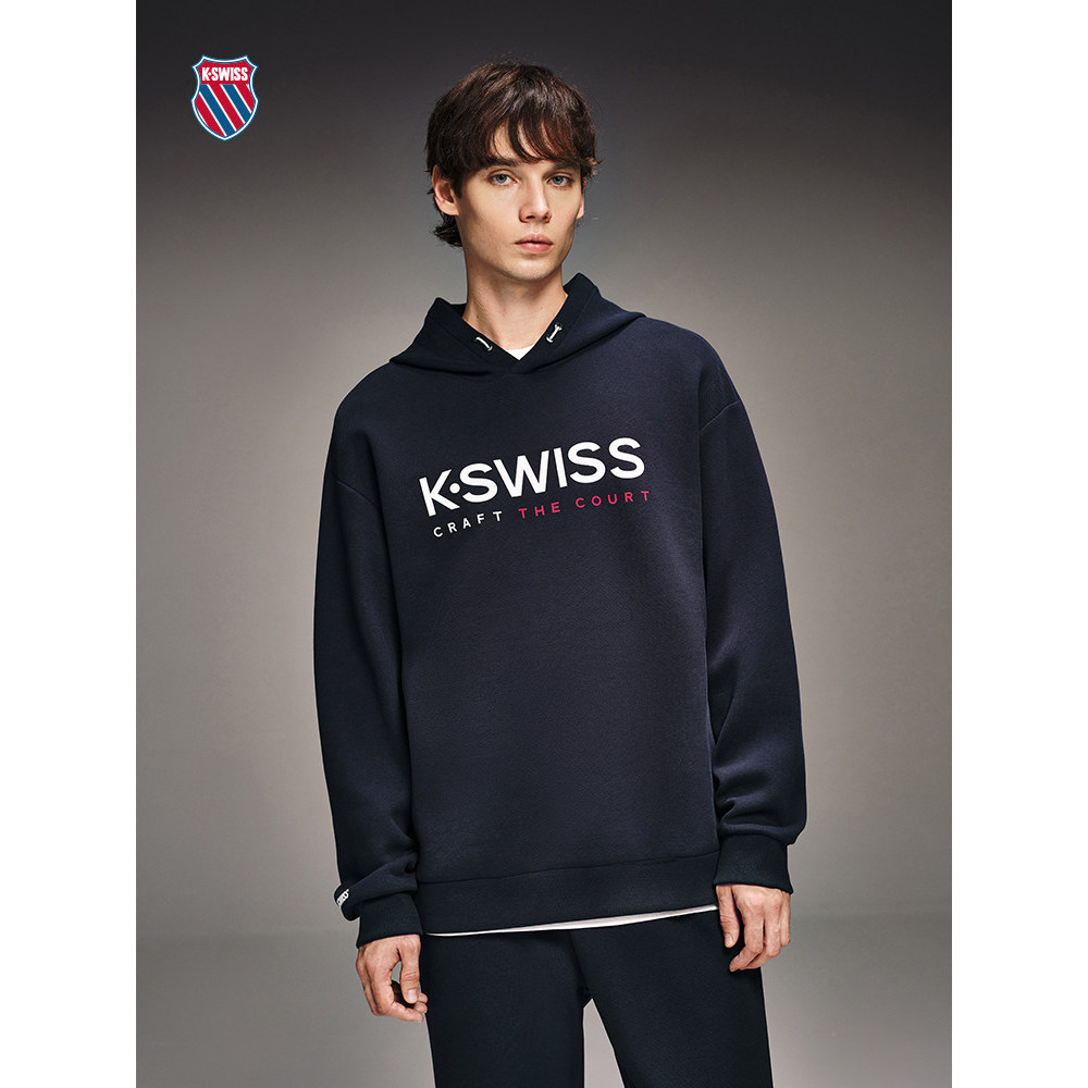 Nam Nữ Áo KSwiss Thời Trang Hàng Ngày, Thoáng Khí, Cổ Tròn Tay Dài