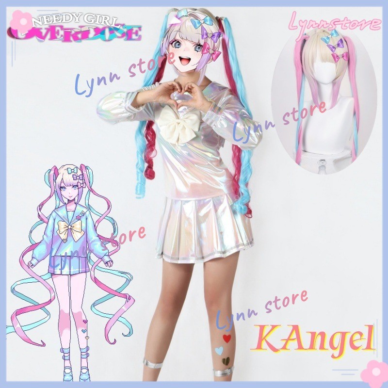 Trang phục cosplay AME-CHAN và Kangel bao gồm bộ tóc giả