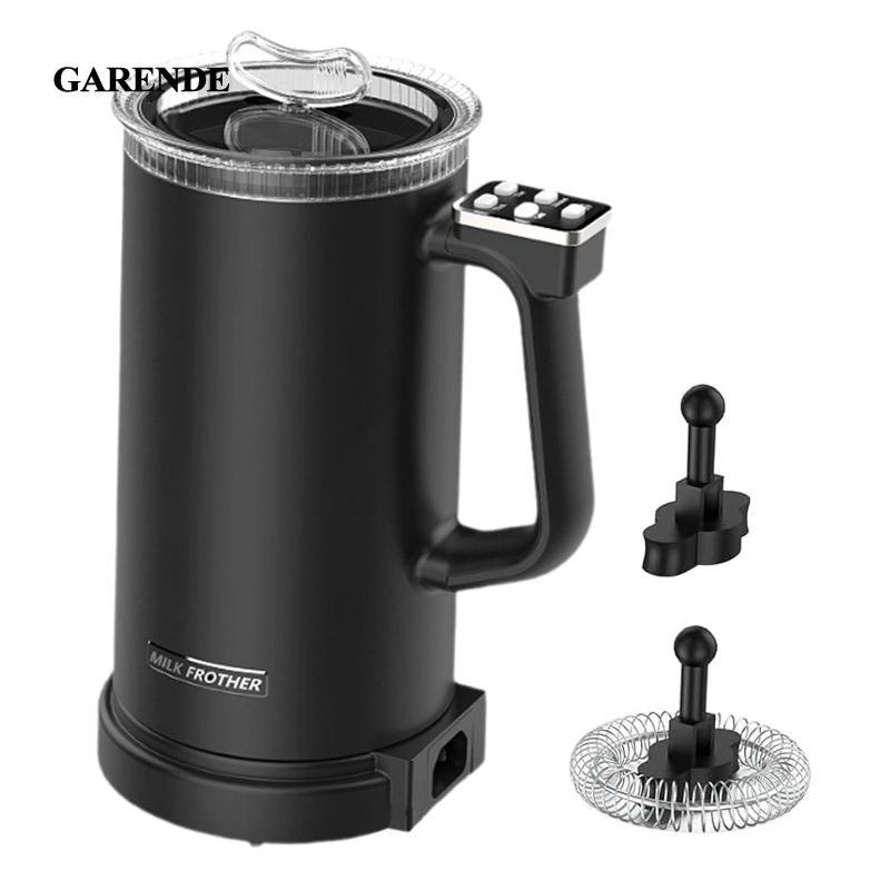 Máy tạo bọt sữa điện Garende 11.8oz / 350ml Máy tạo bọt và hấp sữa cho sô cô la nóng Macchiato Cappuccino Quà tặng lý tưởng cho phụ nữ, bé gái
