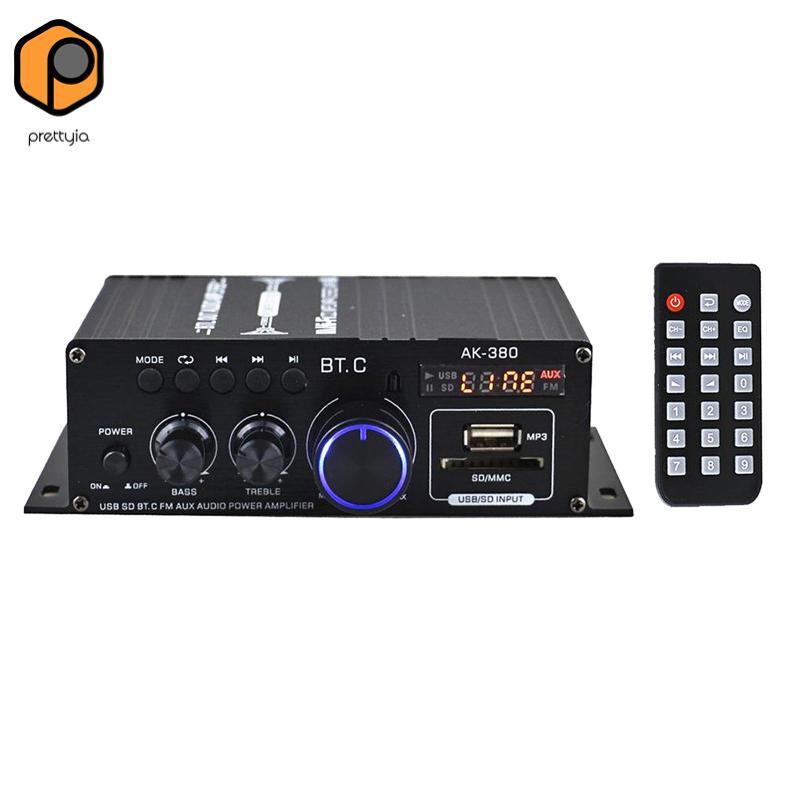 Bộ khuếch đại công suất âm thanh AK380 di động 400W x2 2.0 CH 5.0 Bộ khuếch đại âm thanh 2 kênh cho 