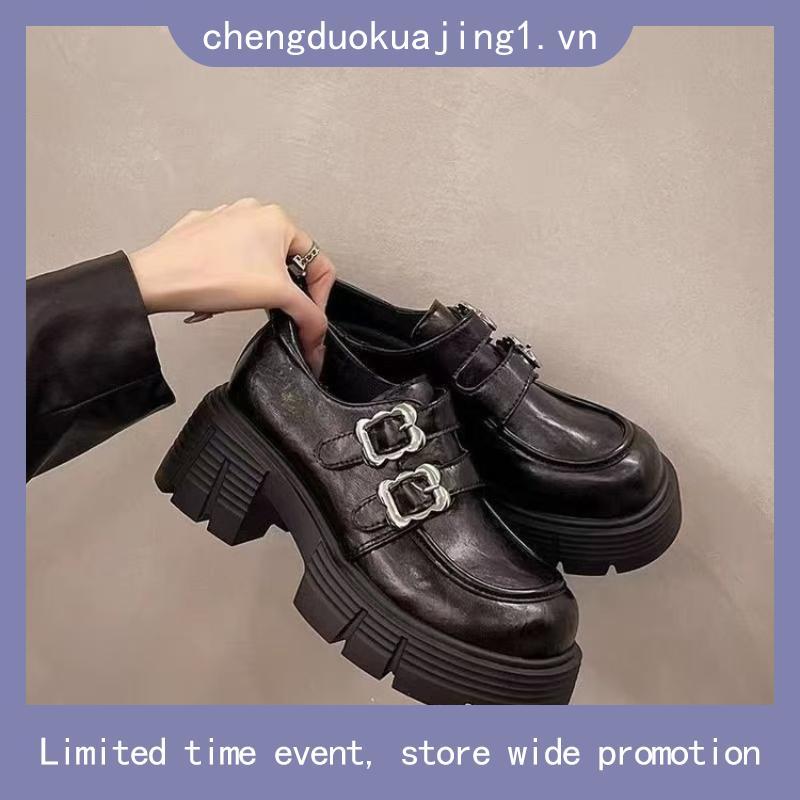 Giày Mary Jane  đế dày cổ điển ngọt ngào mát mẻ quai đôi theo phong cách Anh cho nữ LFA58274