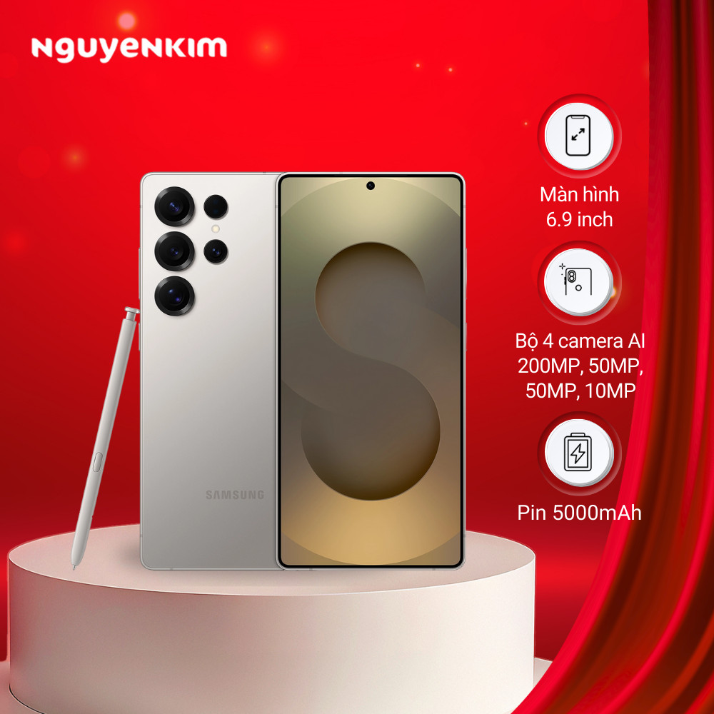 [Mới 2025] Điện thoại Samsung Galaxy S25 Ultra 5G 12GB/512GB (SM-S938B/DS) Xám
