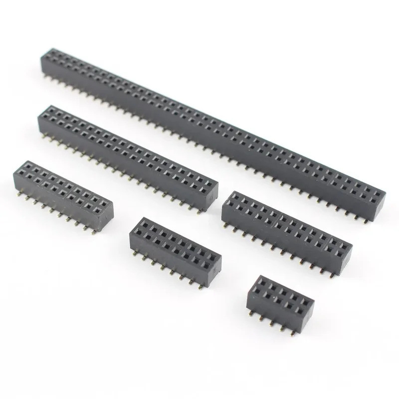 10 chiếc 2mm 2.0mm 2x5 2x6 2x8 2x10 2x12 2x20 2x30 2x40 Pin Nữ Đôi SMT SMD Đầu nối 10P 16P 20P 24P 4