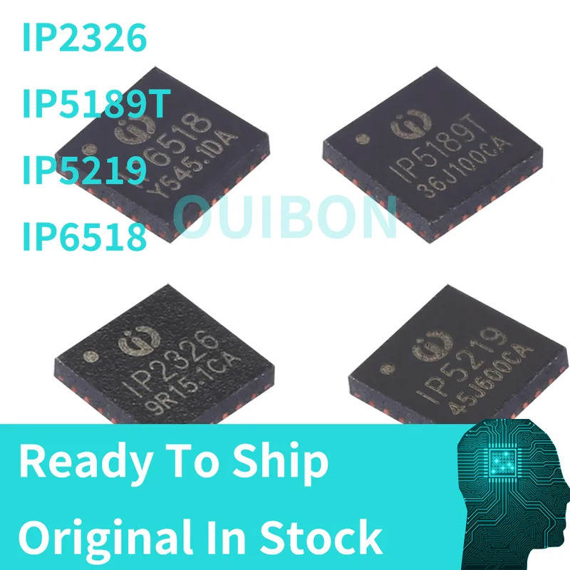 5 CÁI IP2326 IP5189T IP5219 IP6518 Chip BMS IC QFN24