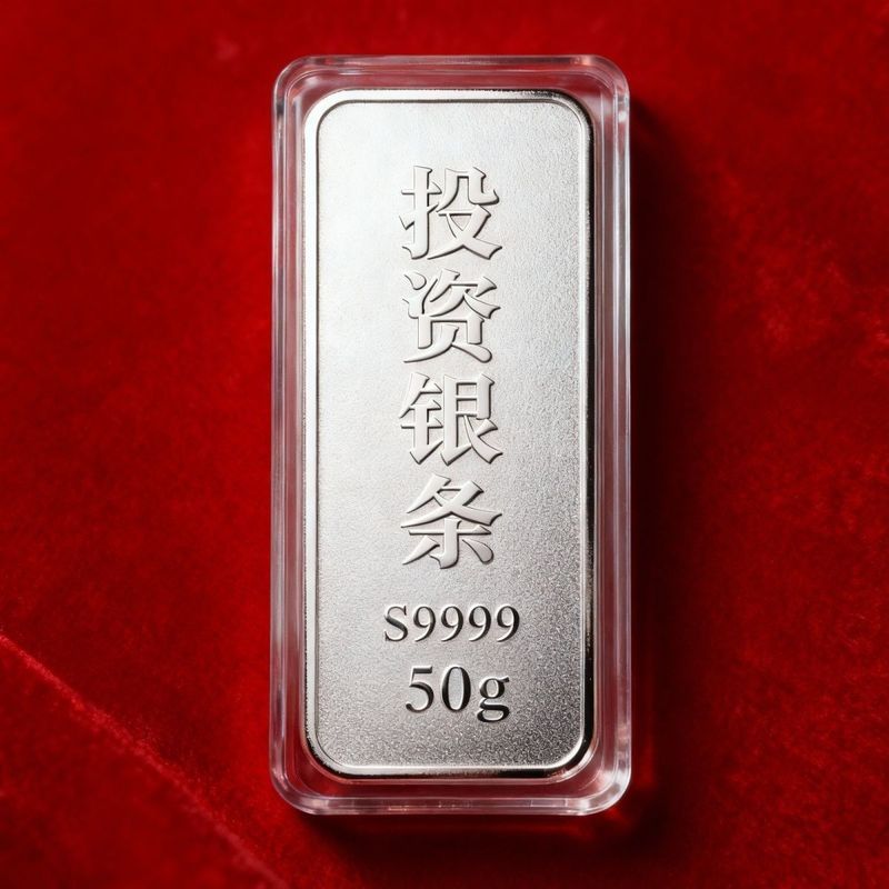 Sterling Bạc 9999 Nguyên Chất 50g - Thanh Bạc Đẹp Cho Quà Tặng và Bộ Sưu Tập