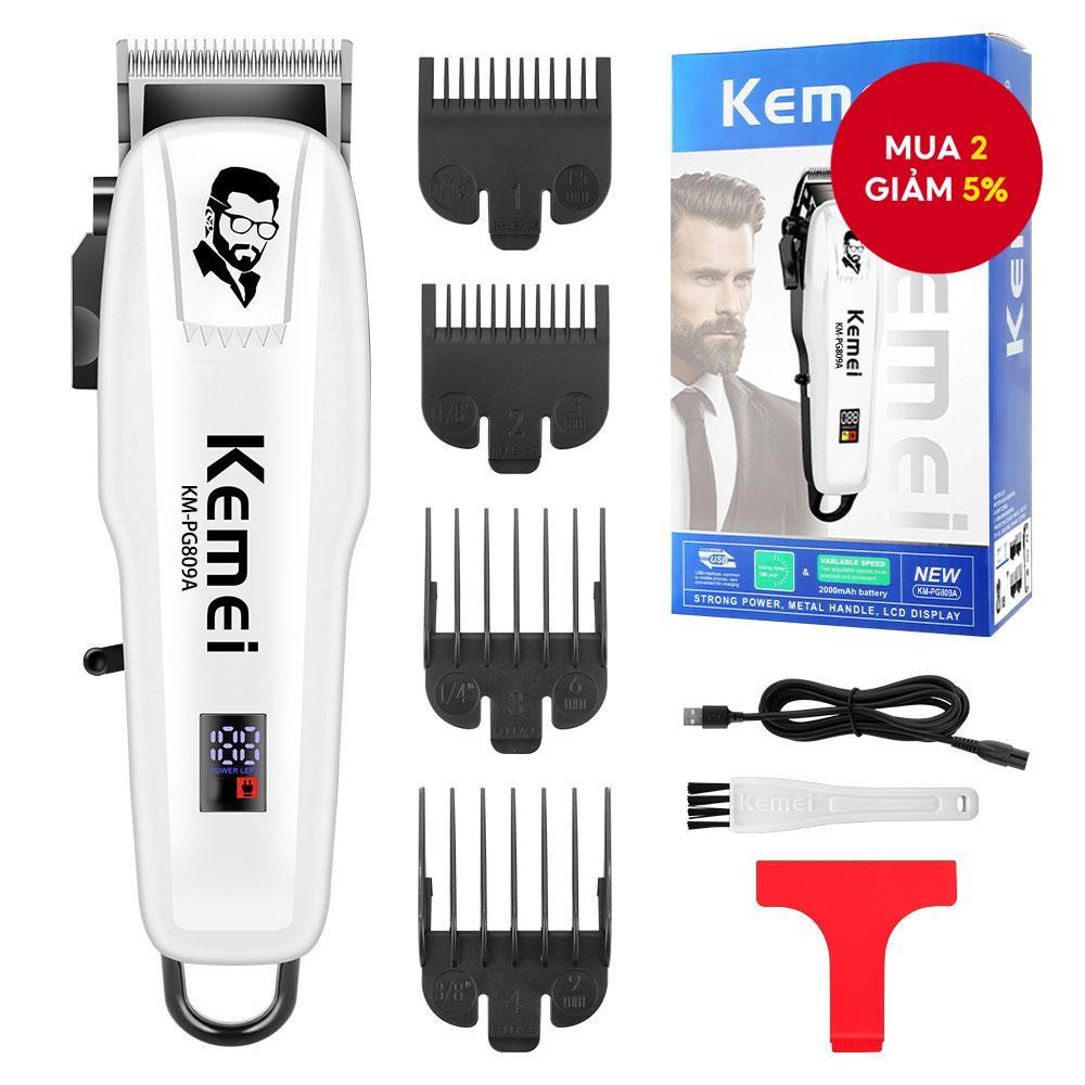 Kemei PG809A Điện Cắt Tóc Maching Tông Đơ Không Dây Nam Chuyên Nghiệp Tông Đơ Cắt Tóc Có Thể Sạc Lại