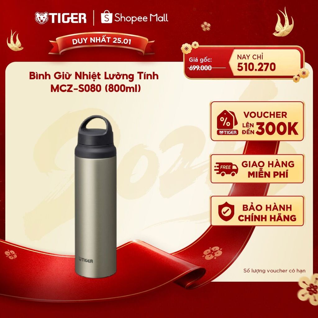 Bình Giữ Nhiệt Lưỡng Tính Tiger MCZ-S080 (800ml)