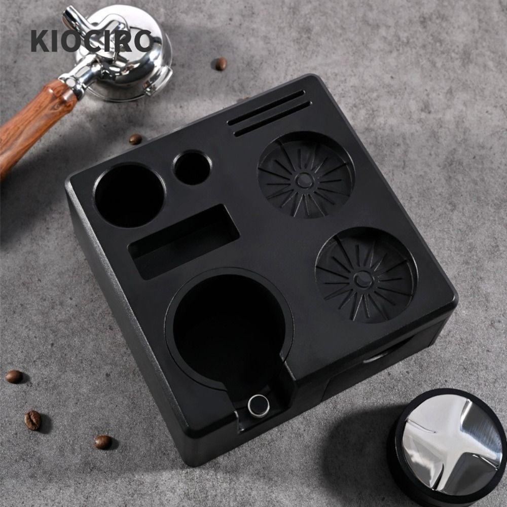 Đế giữ Portafilter KIOCIRC, Trạm Tamping cà phê đa chức năng cấp chuyên nghiệp, có ngăn kéo lưu trữ 51 / 53 / 58mm Hộp đựng đồ cà phê