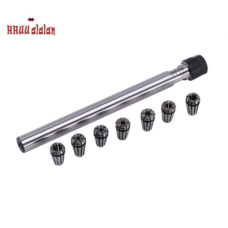 C10 Er8A 100L Collet Chuck Holder + 7 Cái Er8 Spring Collet Set
